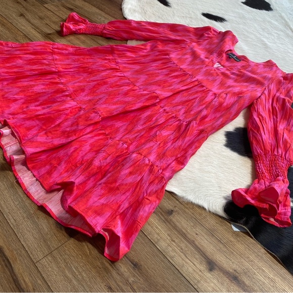 Pomander Place Hot Pink Ikat Kenzo Dress - Picture 7 of 10